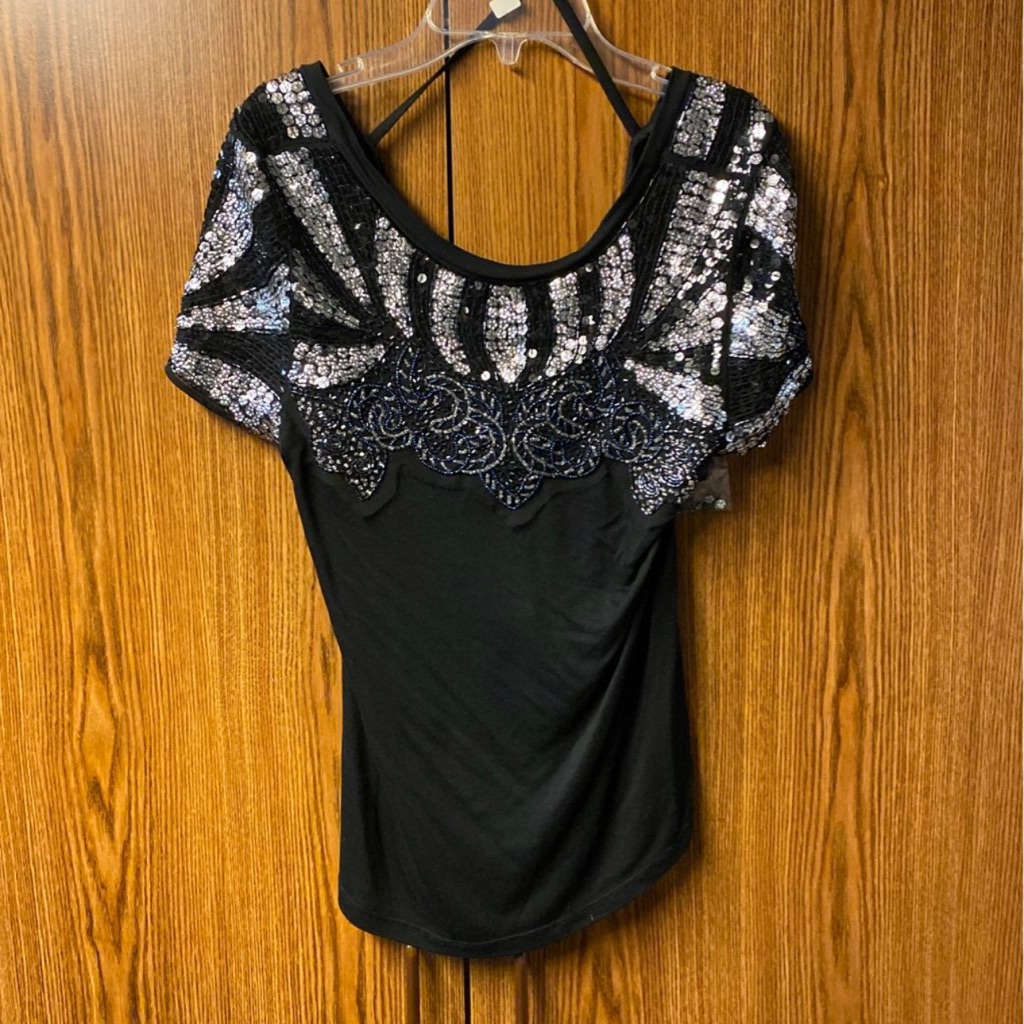 Nwot Free People Beaded Front Low Drape Size 4p